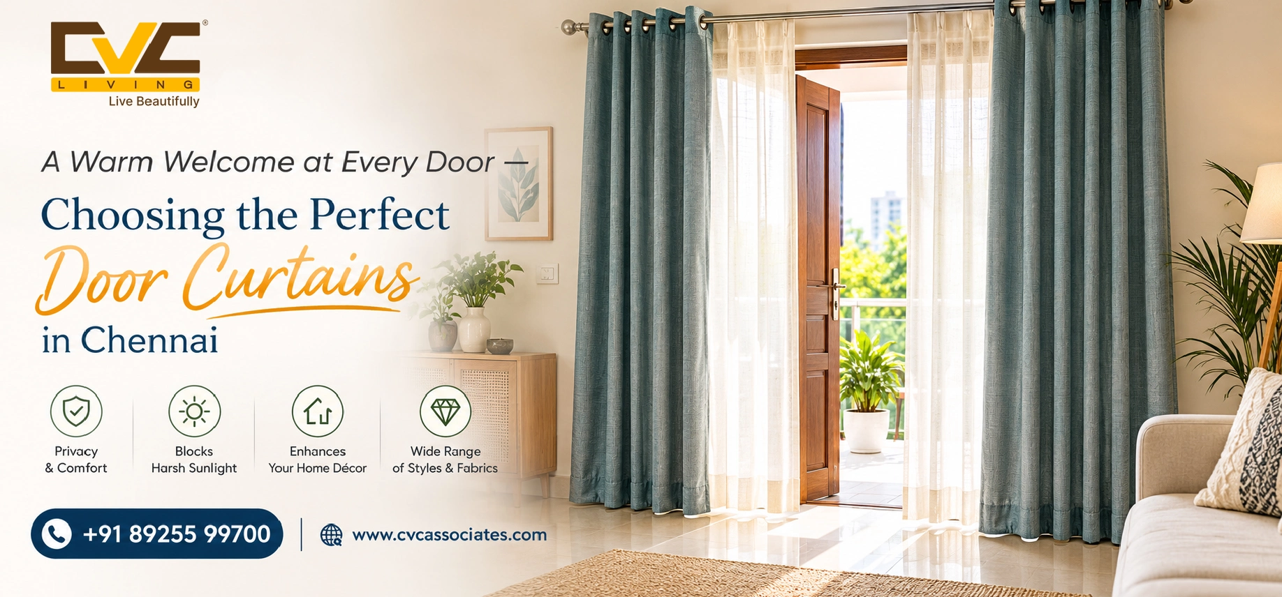 Designer Door Curtains in Chennai