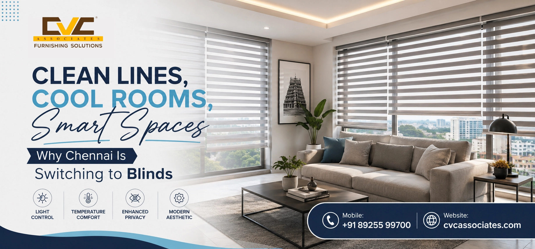 Why More Chennai Homes and Offices Are Switching to Blinds